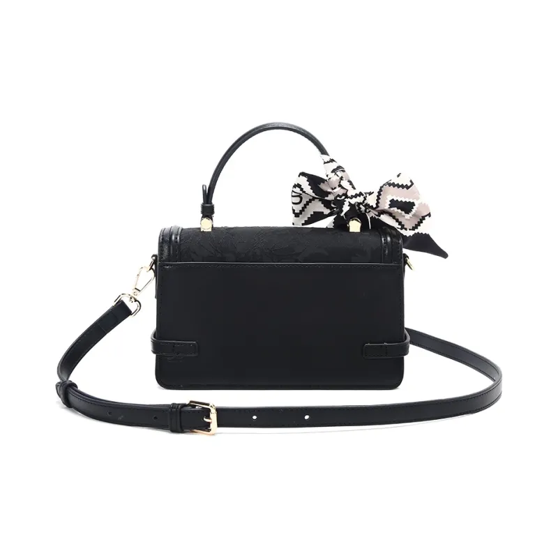 Carit&Koty Polyurethane Synthetic Leather Shoulder Bag Crossbody Bag Handbag Women's Black-4