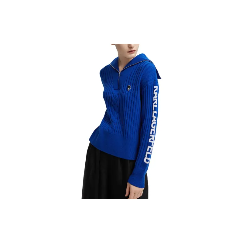 KARL LAGERFELD FW21 Sweater Women's Royal Blue-3