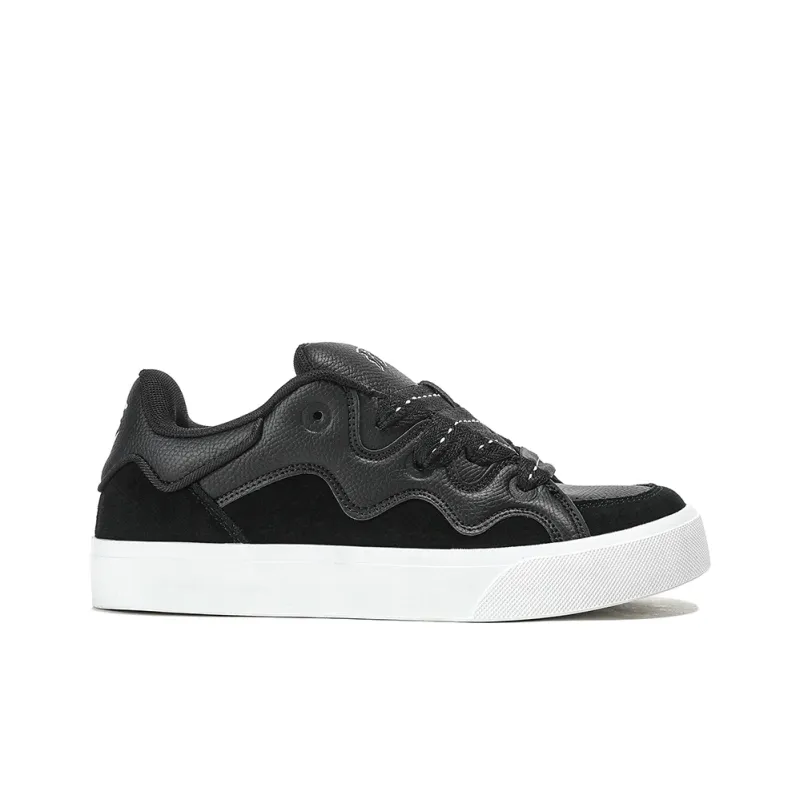 FERW Black White Dream Coverage Anti Slip And Wear Resistant Breathable Low Top Skateboard Shoes Unisex-2