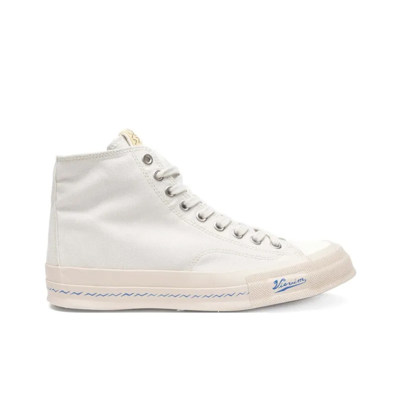 Visvim Abrasion Resistant Slip Resistant High Top Canvas Shoes Men's White-1