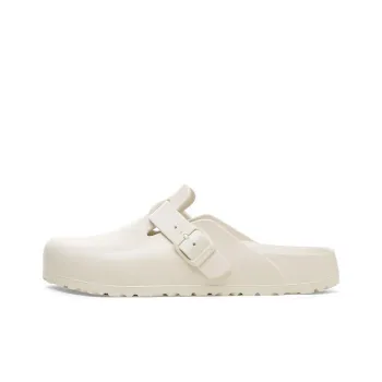 Birkenstock Boston Closed Toe Slippers Unisex White Regular