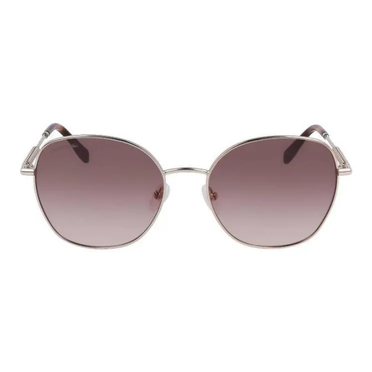 LACOSTE Metal Oval Sunglasses Unisex Silver-1