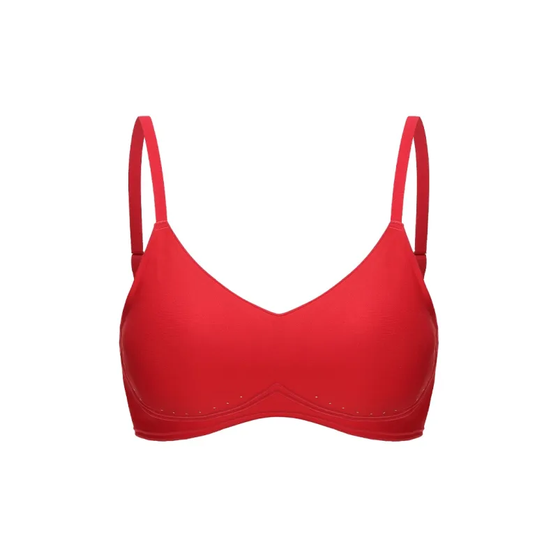 BENZHIXINCHUANG Bra Women's Red-0