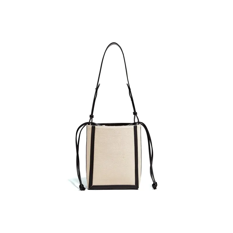 FOXER Fabric Drawstring Shoulder Bag, Bucket Bag Regular Women's Multicolor-9