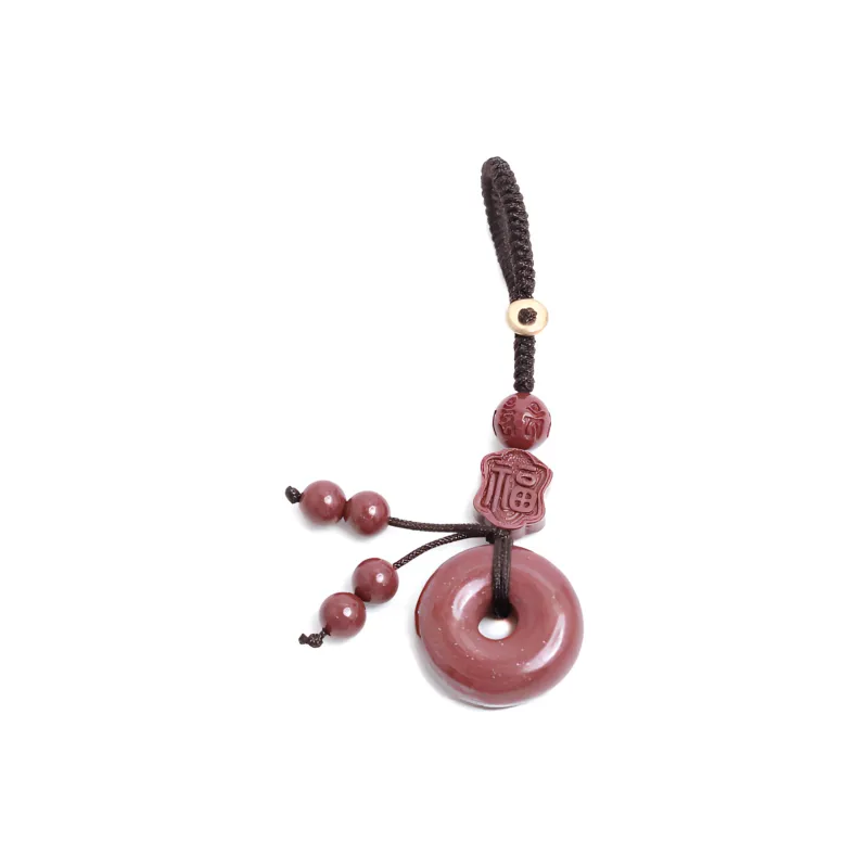 Yo sheng Cinnabar Keychains Unisex-0