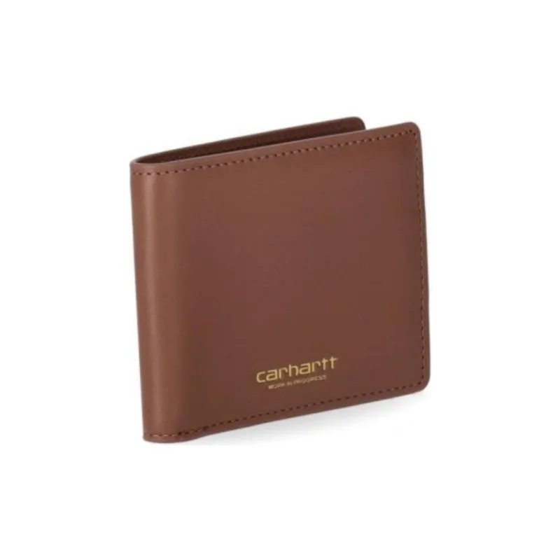 Carhartt WIP Cow Leather Wallet Unisex Brown-4
