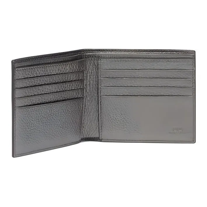 FENDI Cow Leather Wallet Men's Gray-2