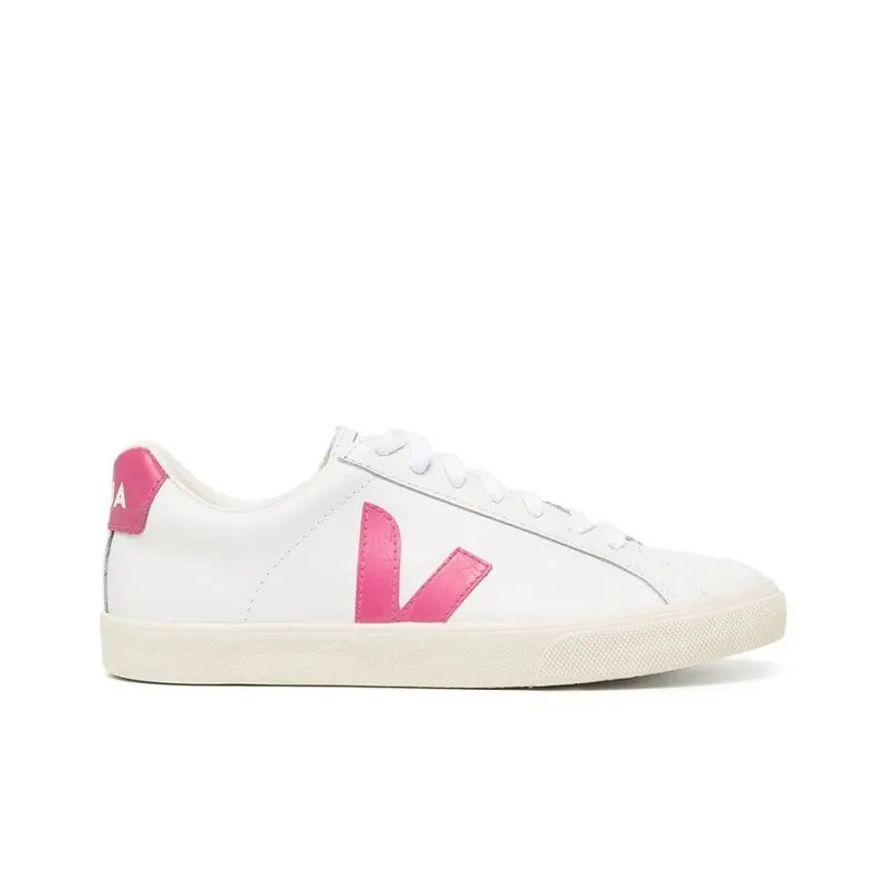 VEJA Esplar Low-Top Skateboard Shoes Women's White Pink-1