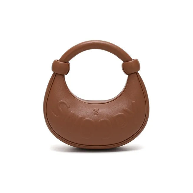 SNOOPY PU Handbag Crossbody Bag Regular Women's Brown-0