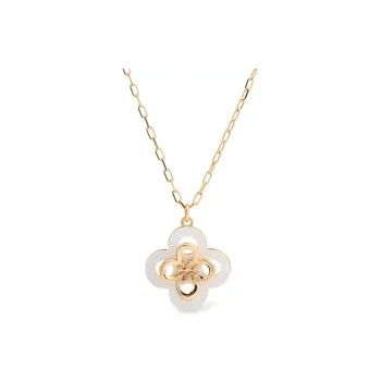 TORY BURCH Kira Clover Pendant Necklace