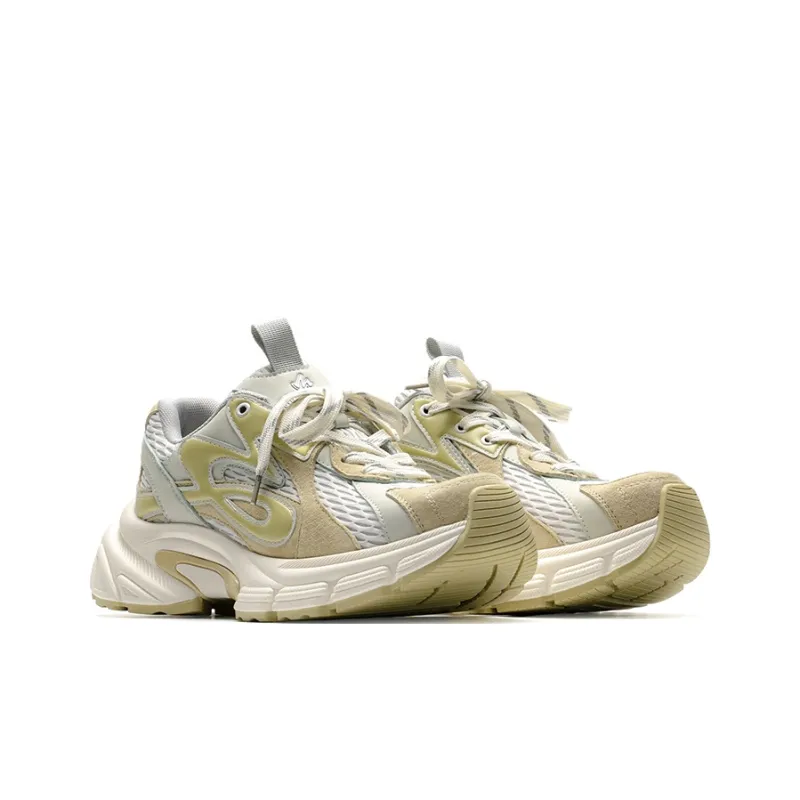 Mule Donkey Lightweight Height Increasing Low Top Chunky Sneakers Unisex Custard-2