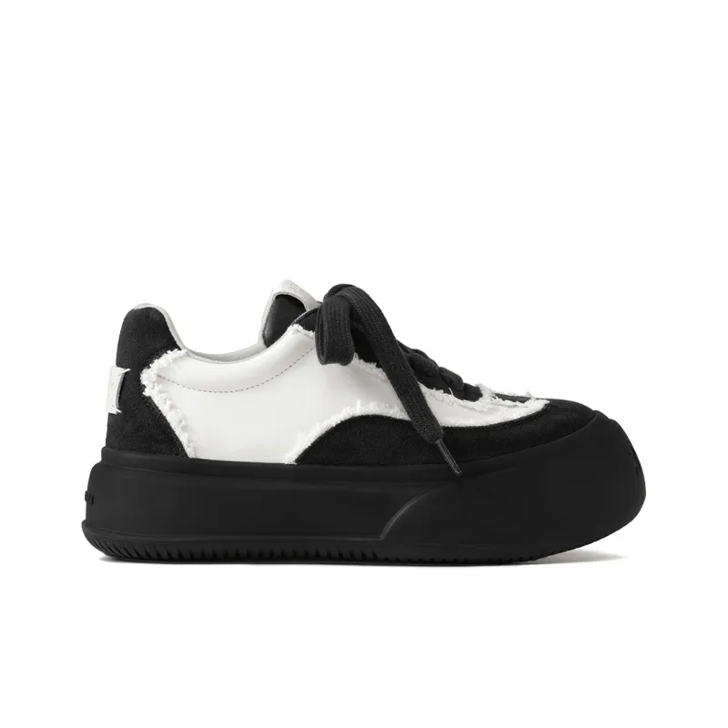 SOAP OPERA Dexun Series Skateboard Shoes Unisex Low Top Black/White-2