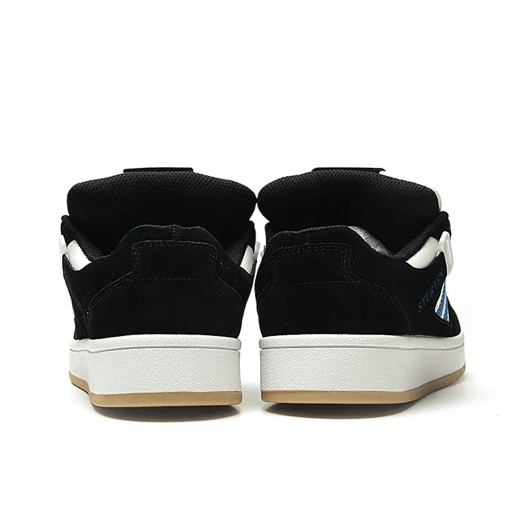 STUR YSN Wear resistant And Lightweight Low Top Skateboard Shoes Women's Black Royal Blue-4
