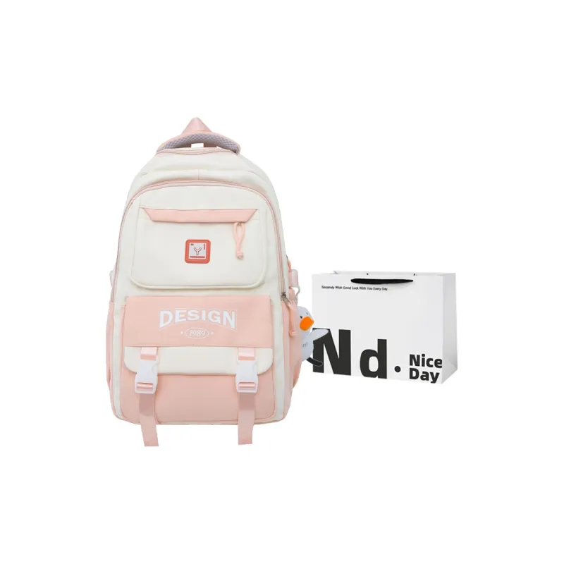 SWIMADE Nylon Backpack Regular Women's Black/Orange/Khaki/Blue/Pink-8