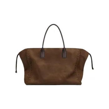 Bottega Veneta CABAT Smooth Matte Leather Tote Bag Shopping Bag Handbag Large Size Men's Dark Brown