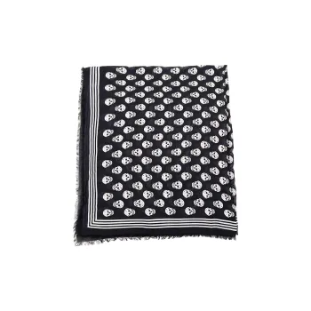 Alexander McQueen Biker Skull Scarf