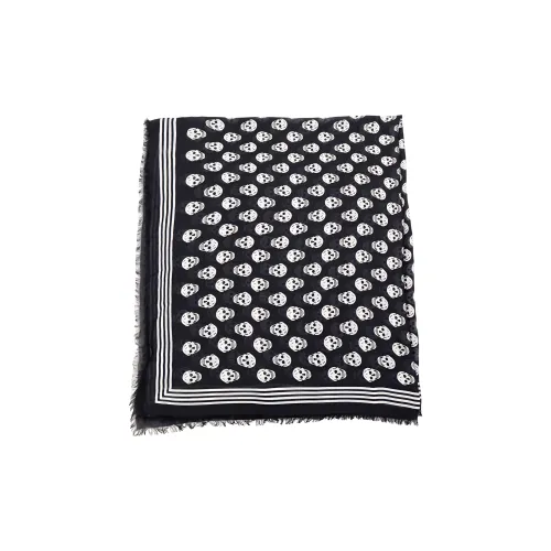 Alexander McQueen Silk Scarf Women's Black