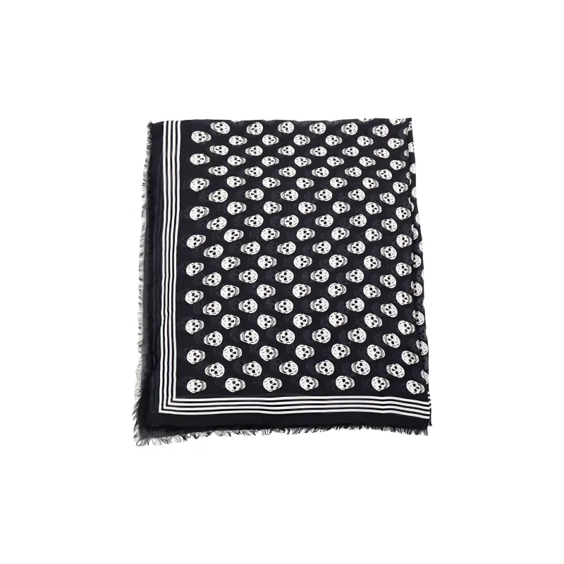 Alexander McQueen Skull Print Modal Scarf-0