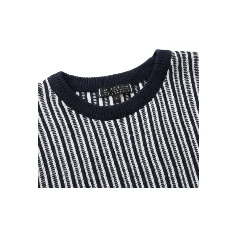 GUESS Sweater Men's Blue Stripes-2