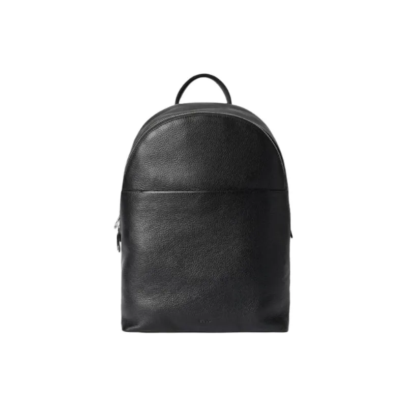 Ecco Cow Leather Backpack Large Size Women's Black-0