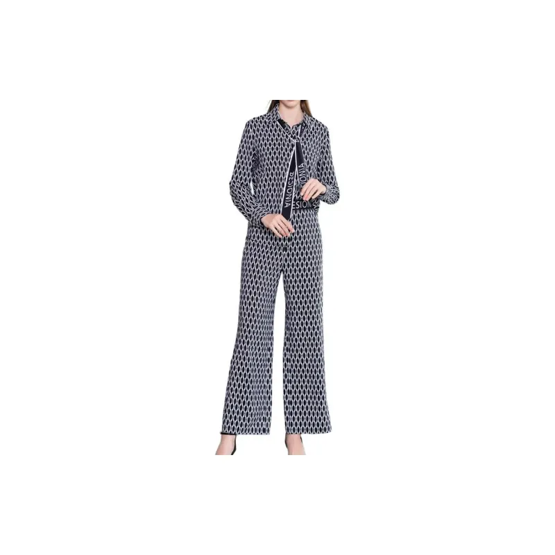 BESIONIA SS23 Casual Pants Women's Black White-1