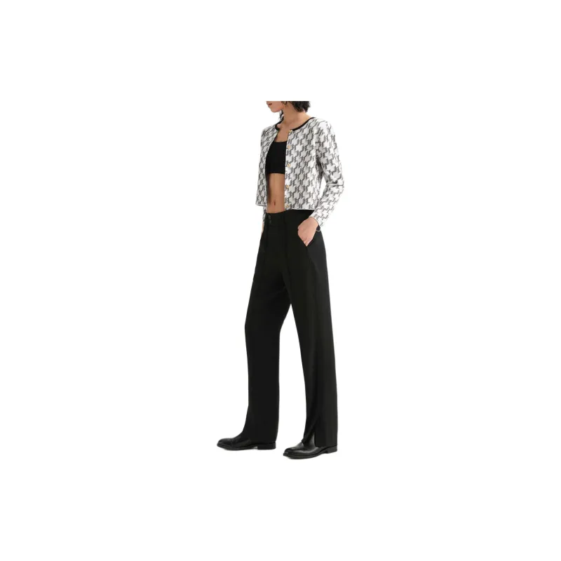 KARL LAGERFELD SS23 Knitwear Women's Black White-2