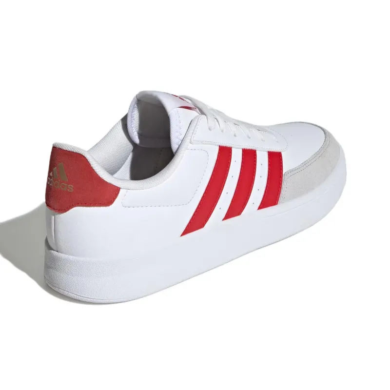 Adidas BREAKNET 2.0 Anti Slip Wear Resistant Low Top Skateboard Shoes Men's White-3