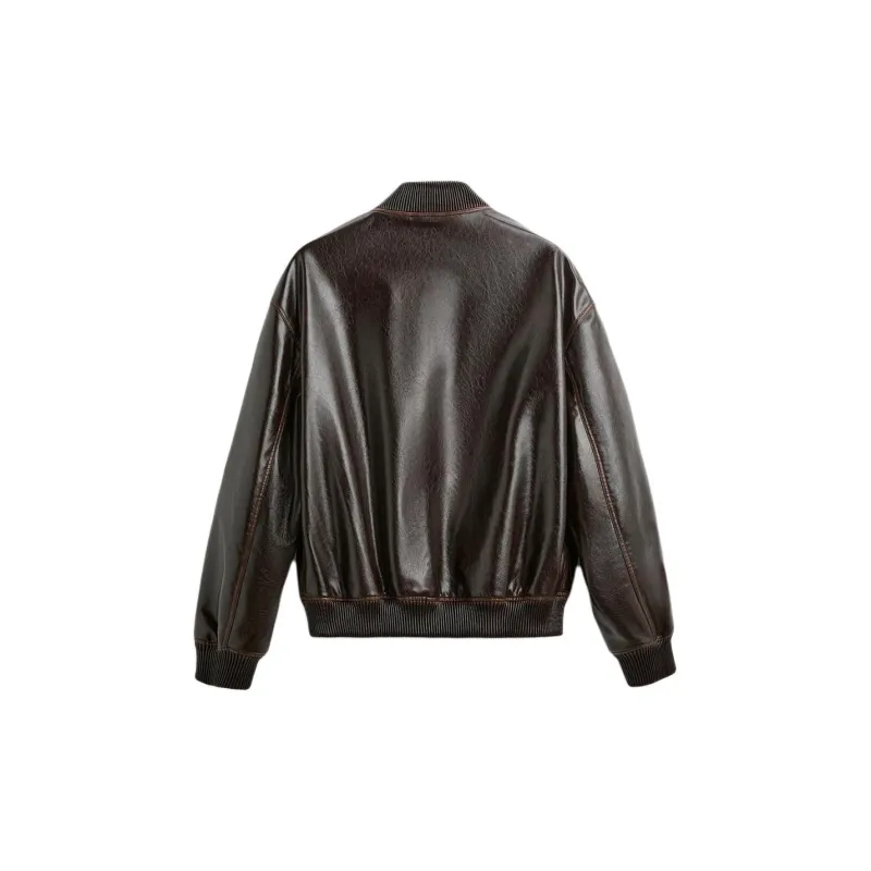 ZARA Winter Leather Jacket Men's-1
