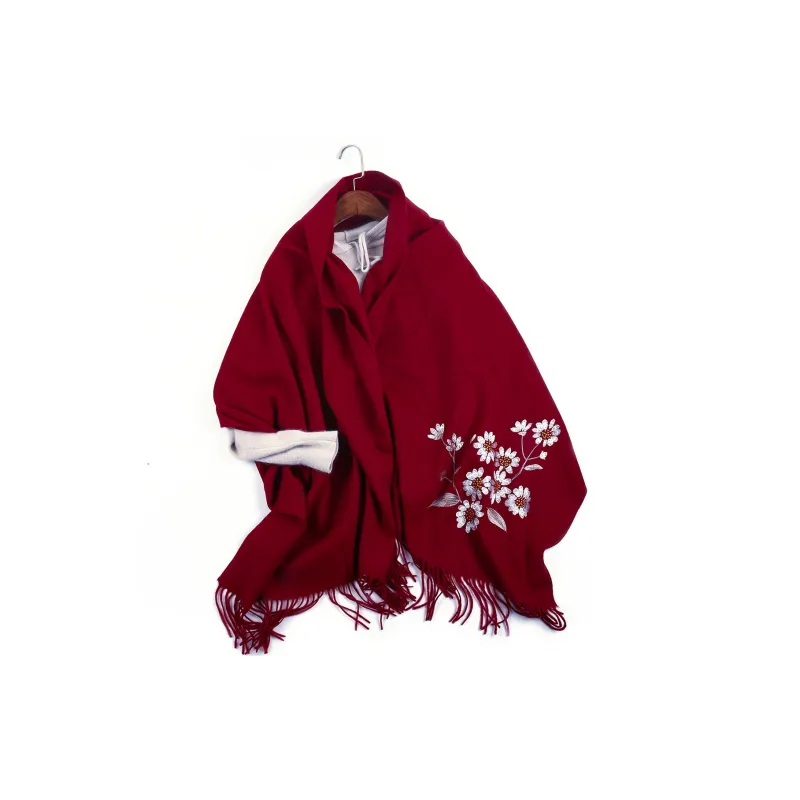 Shanghai Story 100% Sheep Wool Shawls Women's Encounter The Bloom, Nude-1