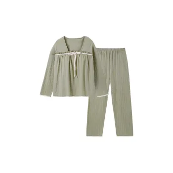 OUSHIBO Pajama Set Women's Light Green