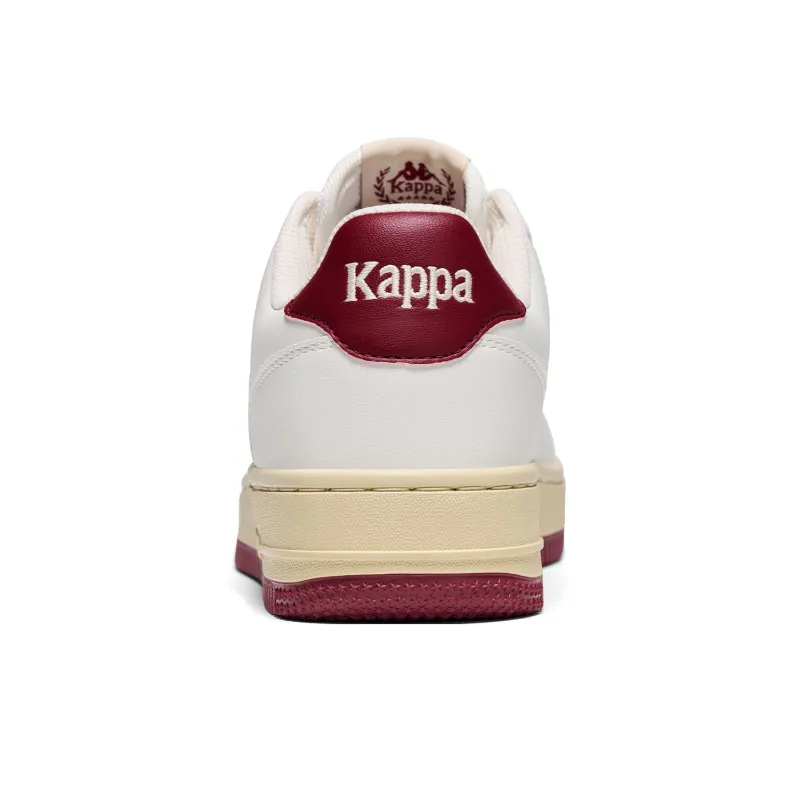 Kappa Anti Slip Wear Resistant Low Top Skateboard Shoes Women's Classic White-4