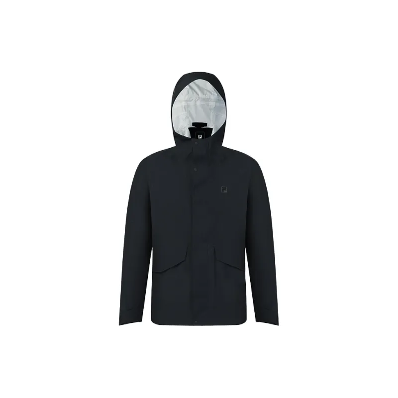 FILA Fitness Water Resistant Windproof And Water Repellent 3 in 1 Windbreaker Jacket Men's Black-2