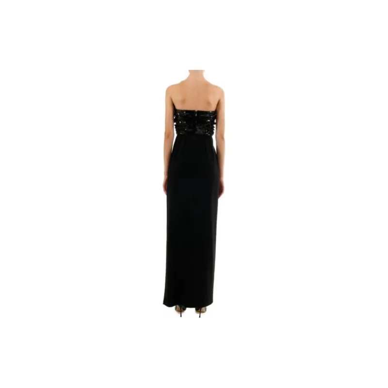 SAINT LAURENT Sequin embellished Evening Gown-5