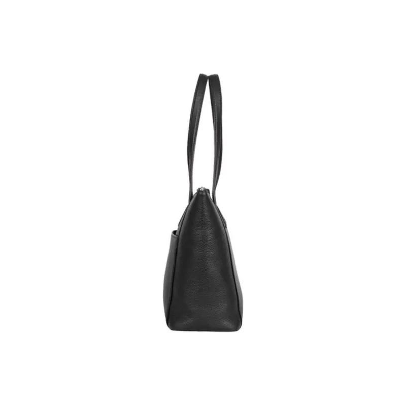 SAMSONITE Cow Leather Tote Bag Shopping Bag Shoulder Bag Handbag Unisex Black-3