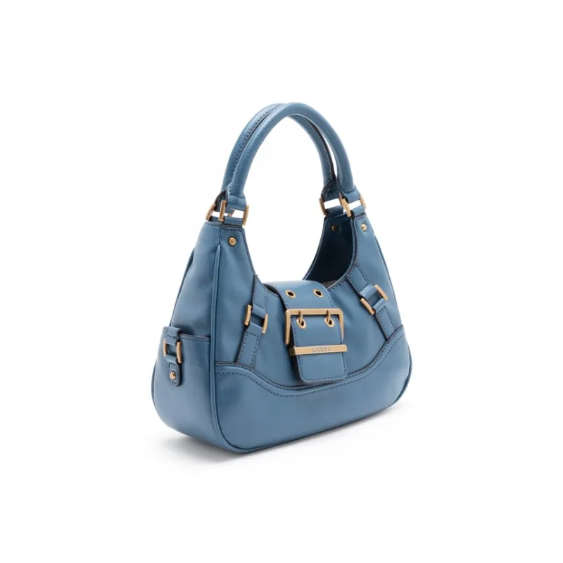 GUESS Artificial Leather Shoulder Bag Regular Women's Lake Blue-2