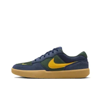 Nike SB Force 58 Anti Slip Wear Resistant Low Top Skateboard Shoes Unisex Blue Green Yellow