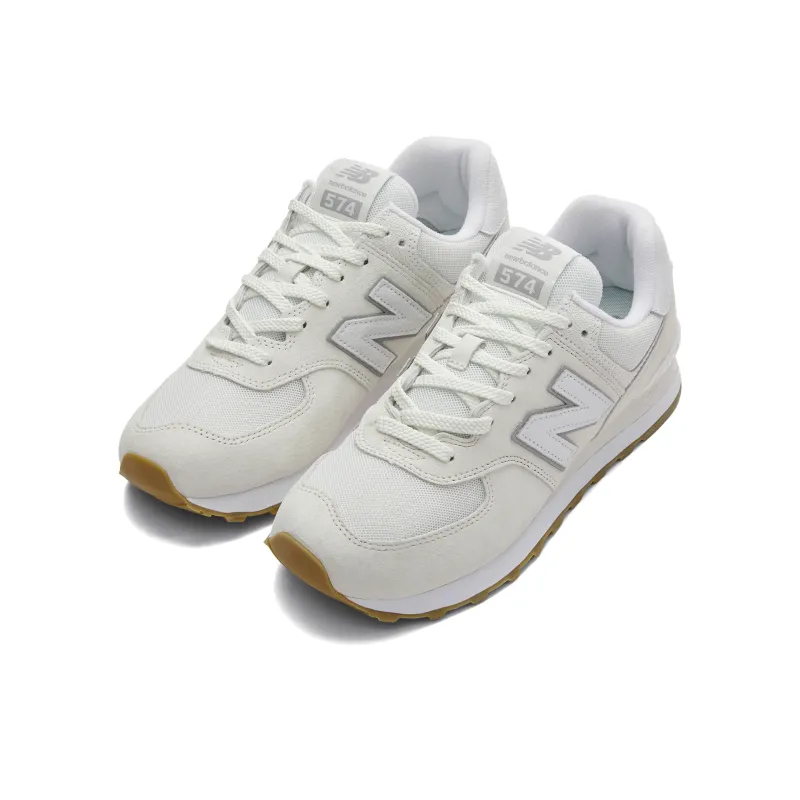 New Balance 574 Sea Salt White Concrete-2
