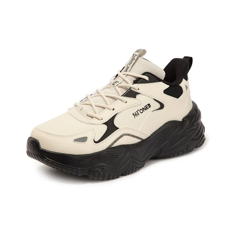 361° Croissant Slip Resistant, Abrasion Resistant, Thermal Low Top Casual Shoes Women's Beige Black-1