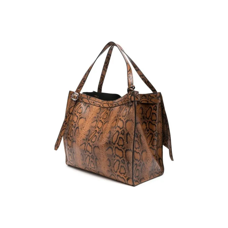 COPERNI Calfskin Tote Bag Shopping Bag Handbag Women's Ochre-Brown-1