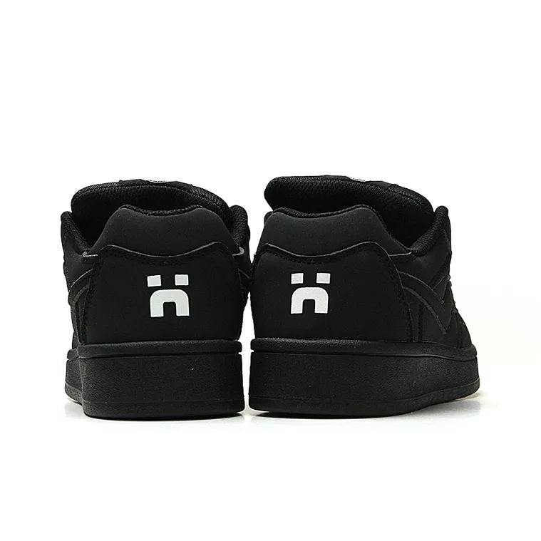 STUR YSN Wear resistant And Lightweight Low Top Skateboard Shoes Unisex Black-3