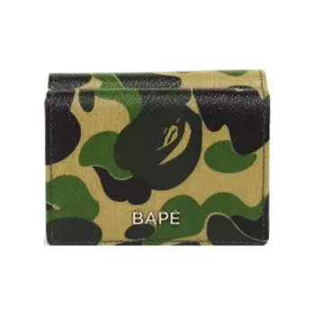 A BATHING APE Cotton Wallet Unisex Green