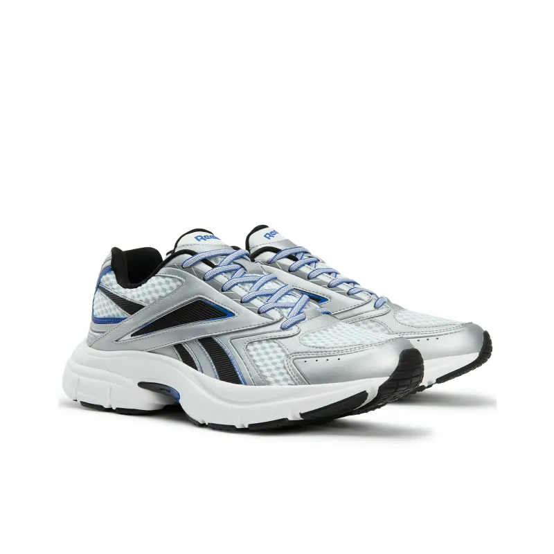 Reebok Durable Breathable Low Top Running Shoes Unisex Silver Blue Black-1