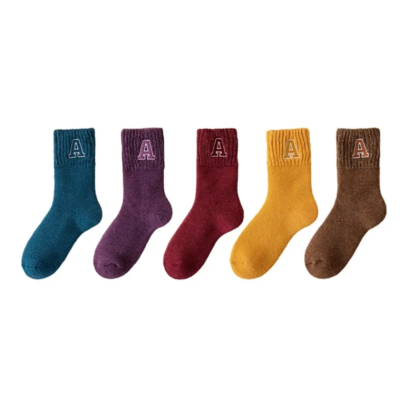 MIIOW Mid Calf Socks Women's Combo Set-7