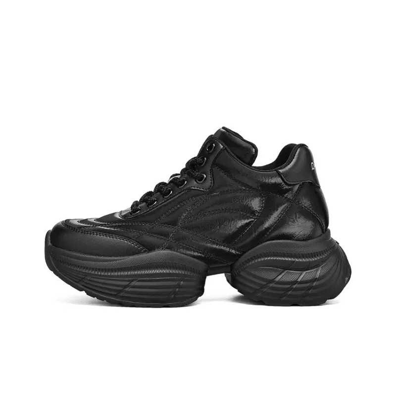 DAPHNE Warm Cushioning Height Increasing Wear Resistant Low Top Chunky Sneakers Women's-1