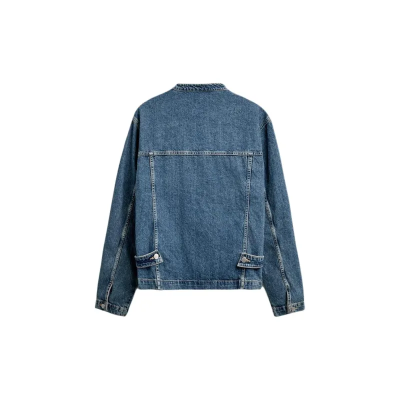 ZARA Denim Jackets Men Blue-1