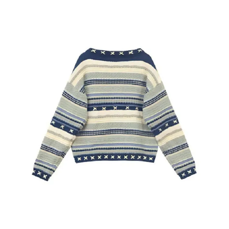 DOSOHEB Knitwear Women's Blue-1
