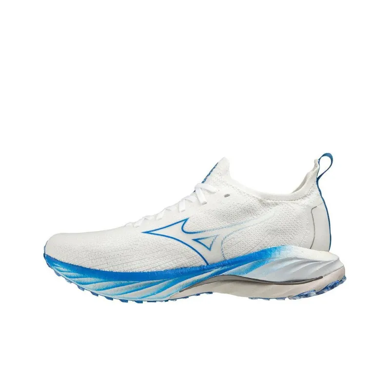 Mizuno Wave Neo Anti Slip Wear Resistant Low Top Running Shoes Men's White Blue-0