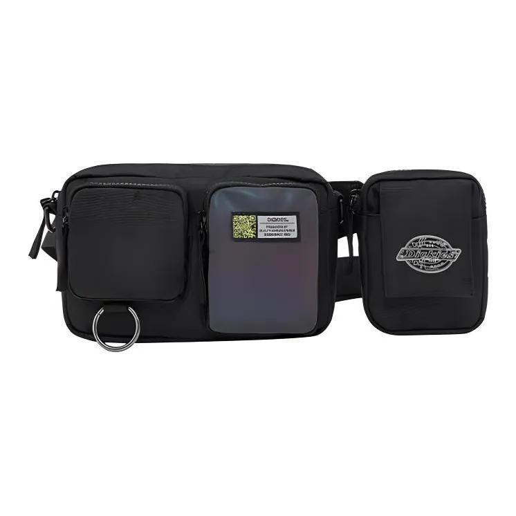 Dickies Polyester Combo Bag One Shoulder Crossbody Sling Bag Fanny Pack Regular Men's Black-0