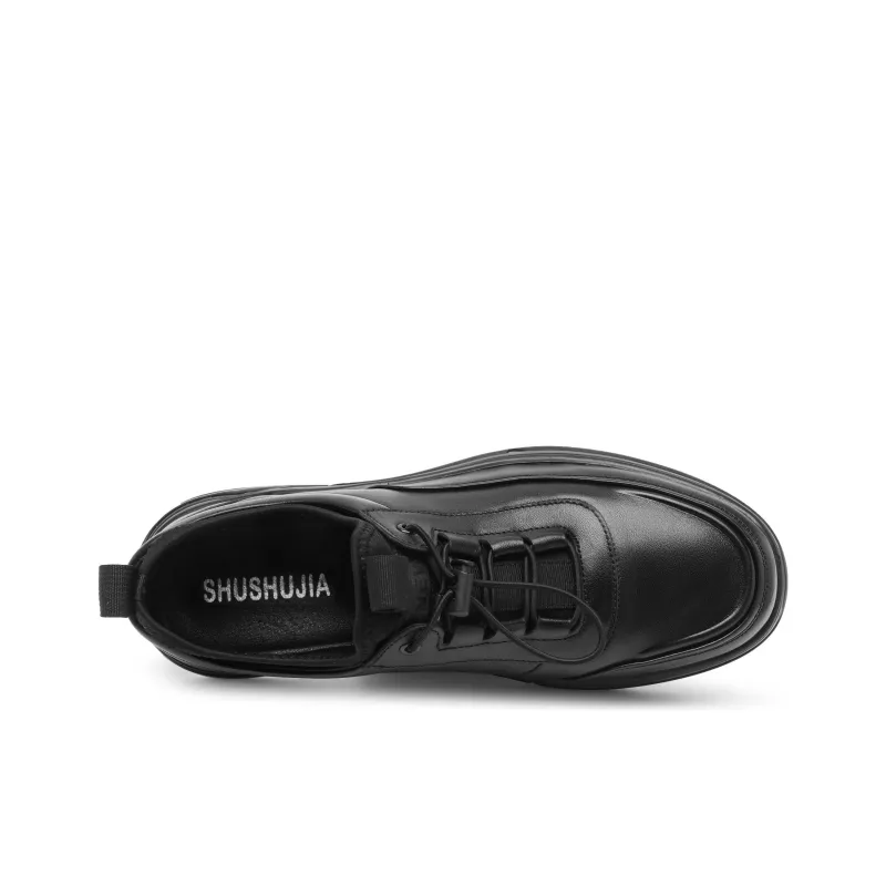 Shu Family Slip-Resistant Cushioning Low-Top Casual Shoes Men's Black-1