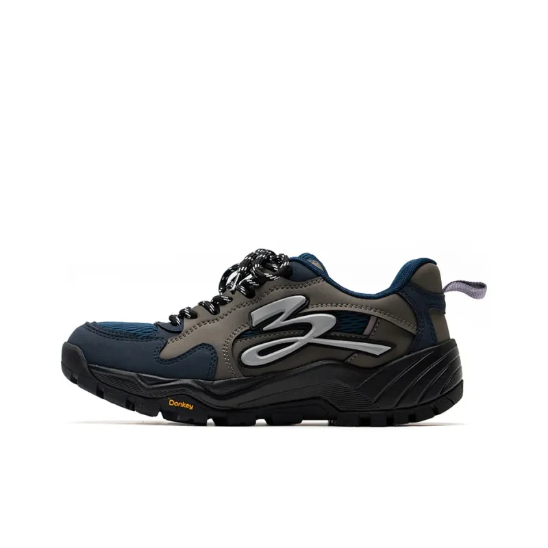 Mule Donkey Durable Breathable Lightweight Low Top Chunky Sneakers Unisex Blue Gray-0